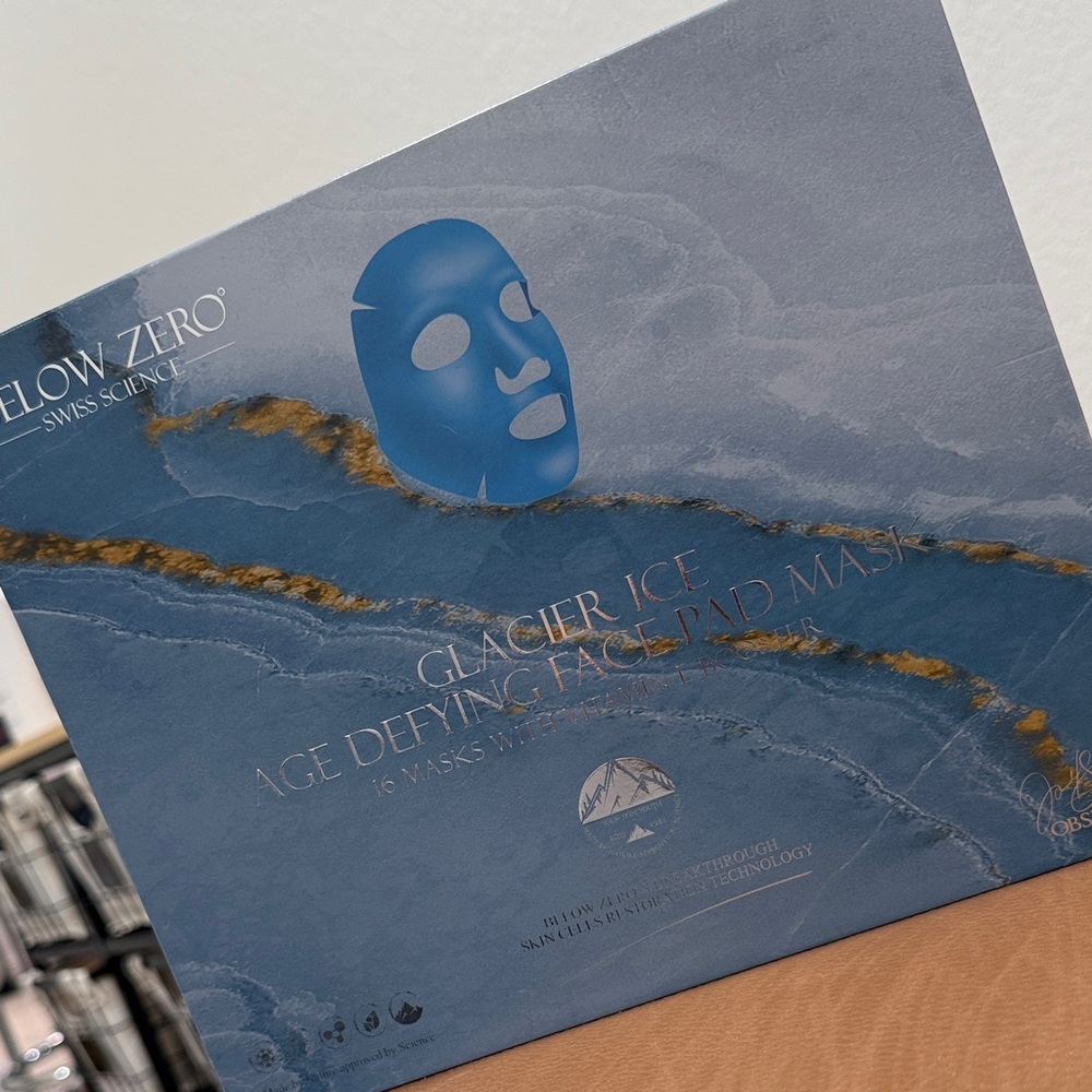 Glacier Ice Face Mask - Blue